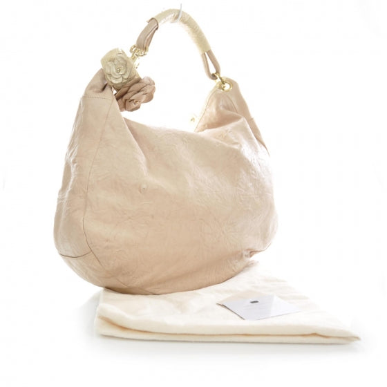 Leather Snake Trim Sky Hobo Pink