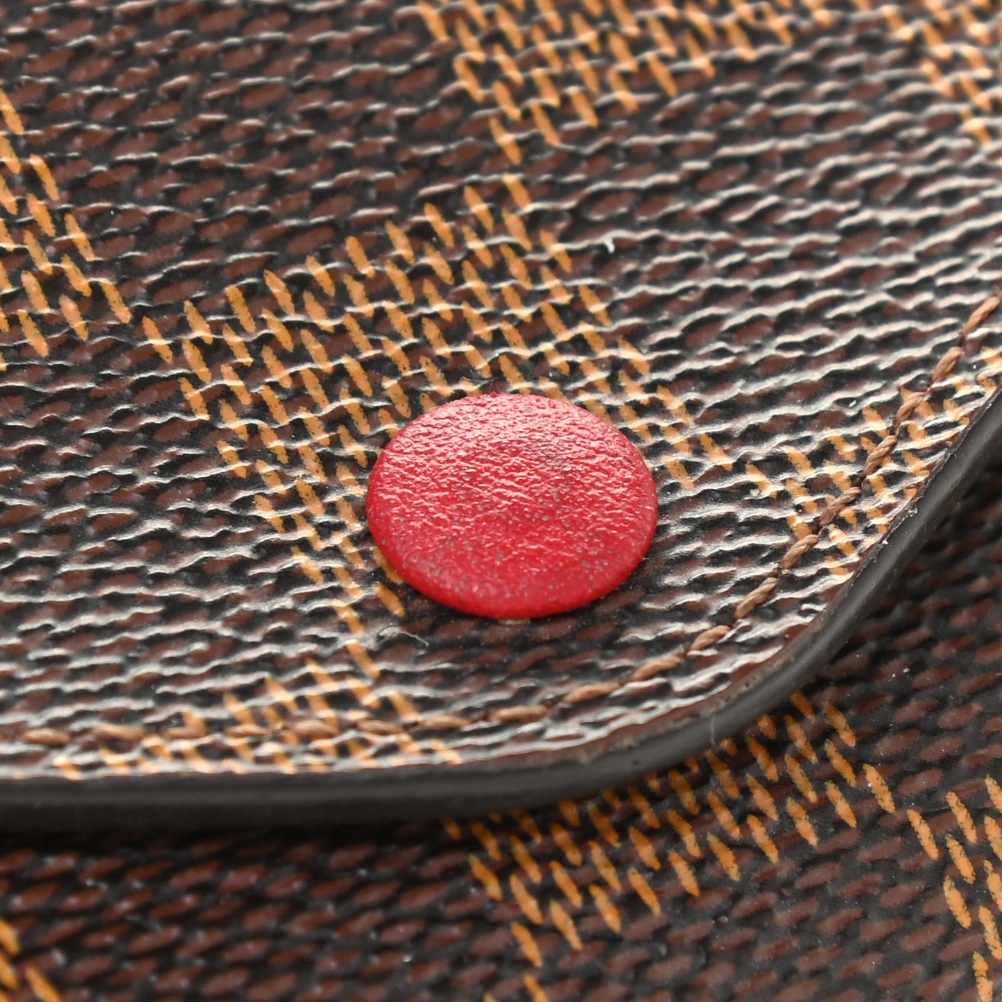 Damier Ebene Josephine Wallet Red