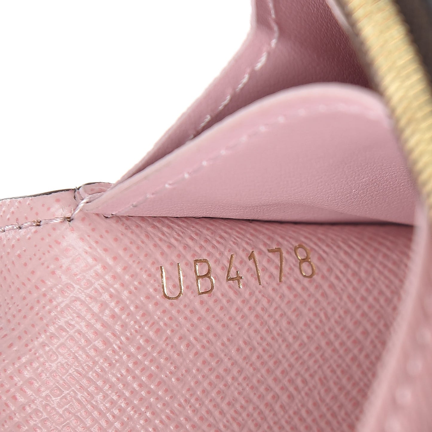 Damier Ebene Rosalie Coin Purse Rose Ballerine