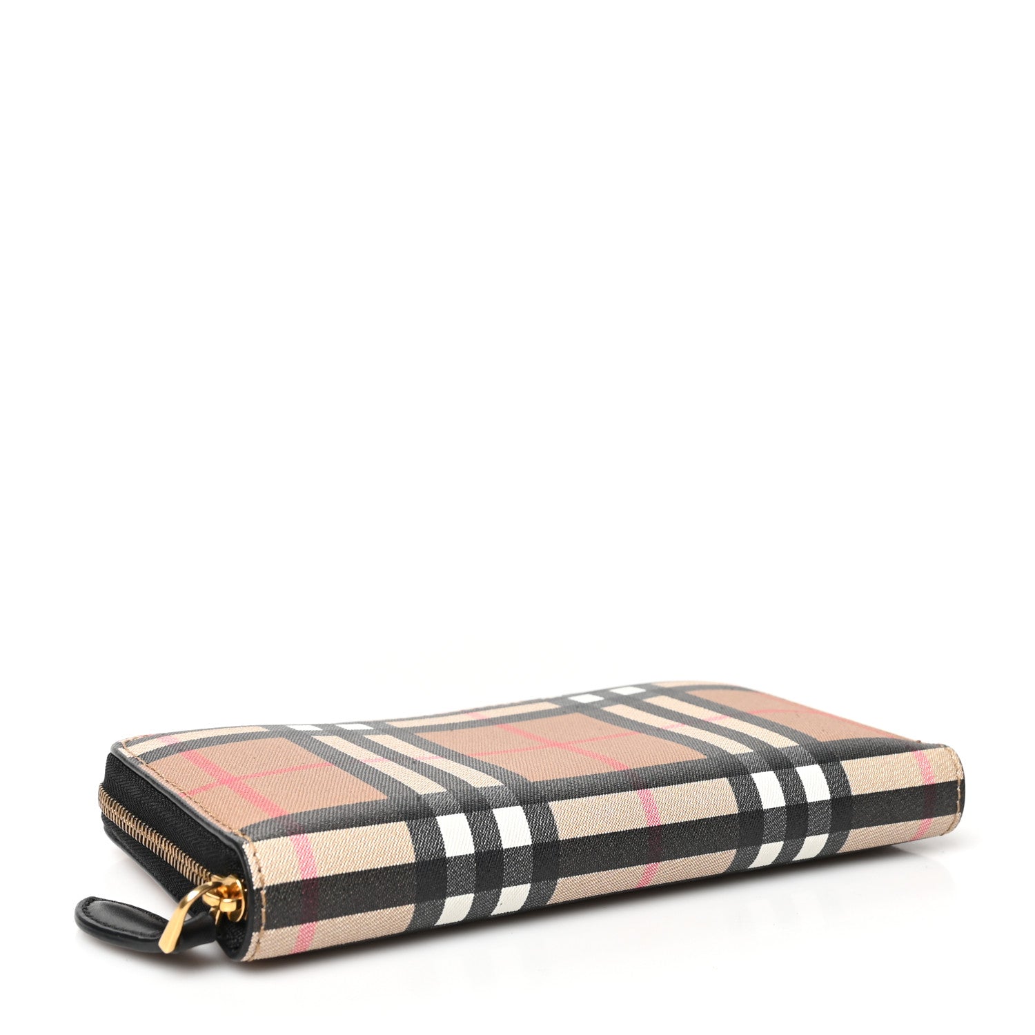 Burberry Vintage Check Elmore Zip Around Wallet Black 4 of 7