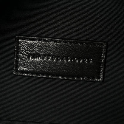 Saint Laurent Patent Calfskin Carre Quilted Cassandre Pouch On Chain Purple 7 of 8