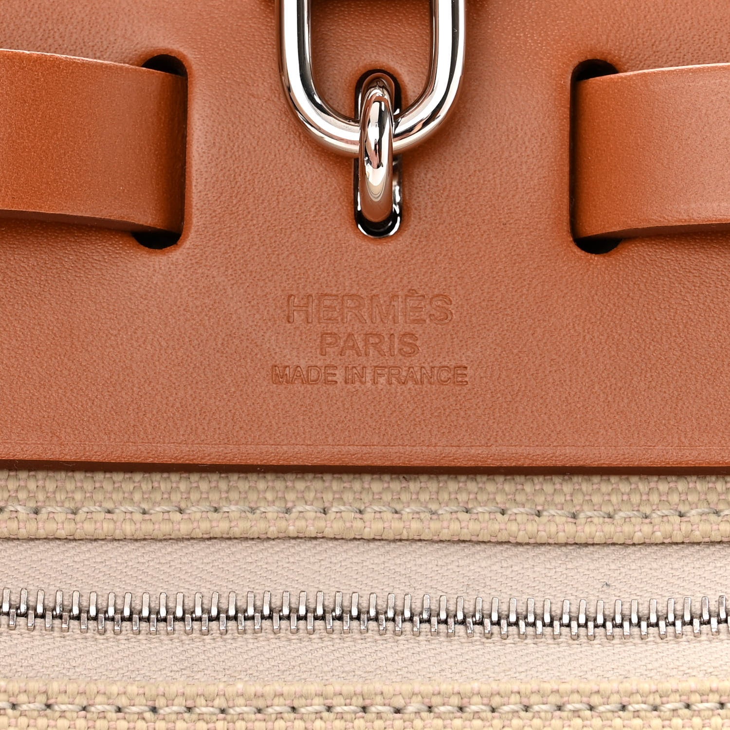 Hermes Vache Hunter Criss Viking Herbag Zip Retourne 31 PM Beton Fauve 7 of 12