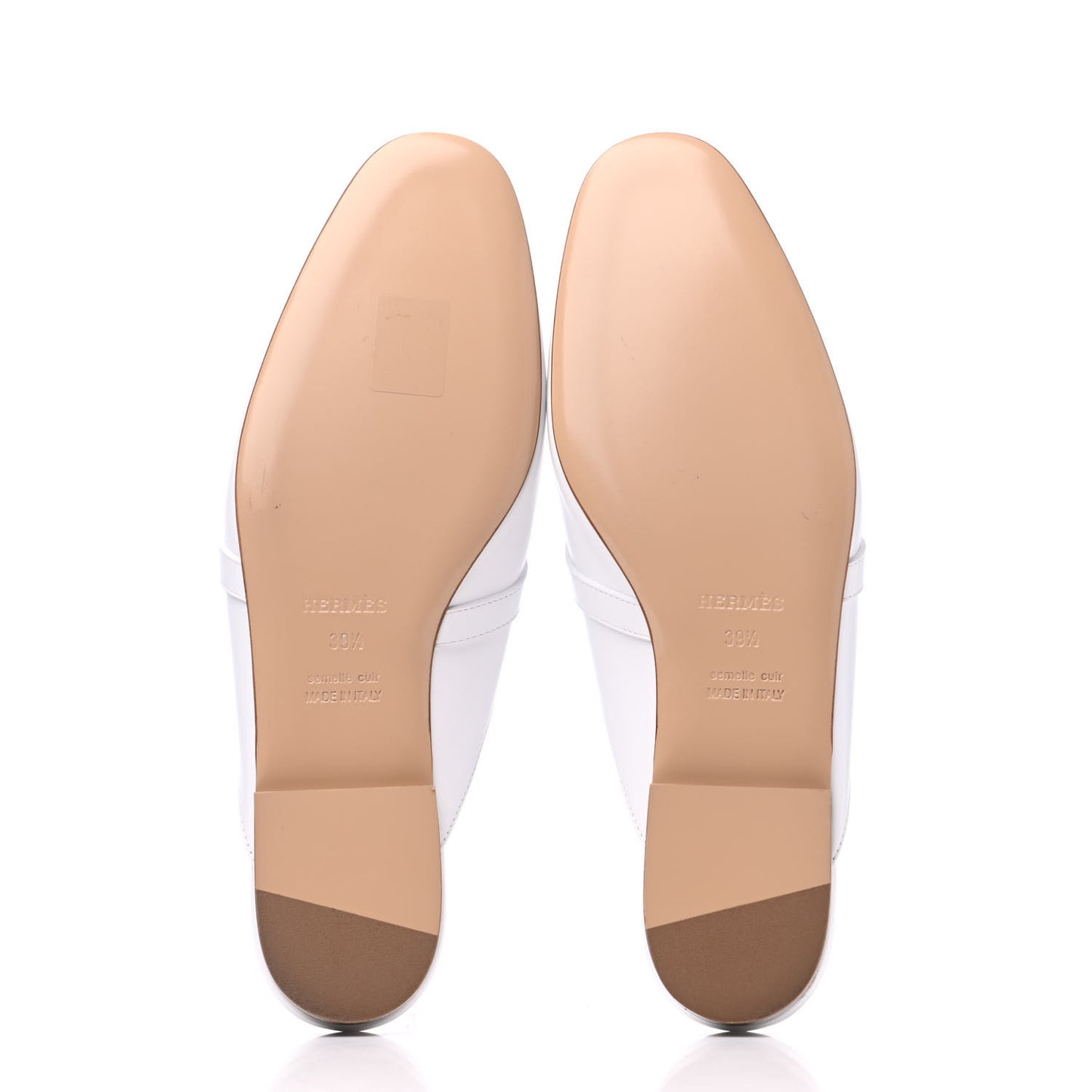 Calfskin Oz Mules 39.5 White
