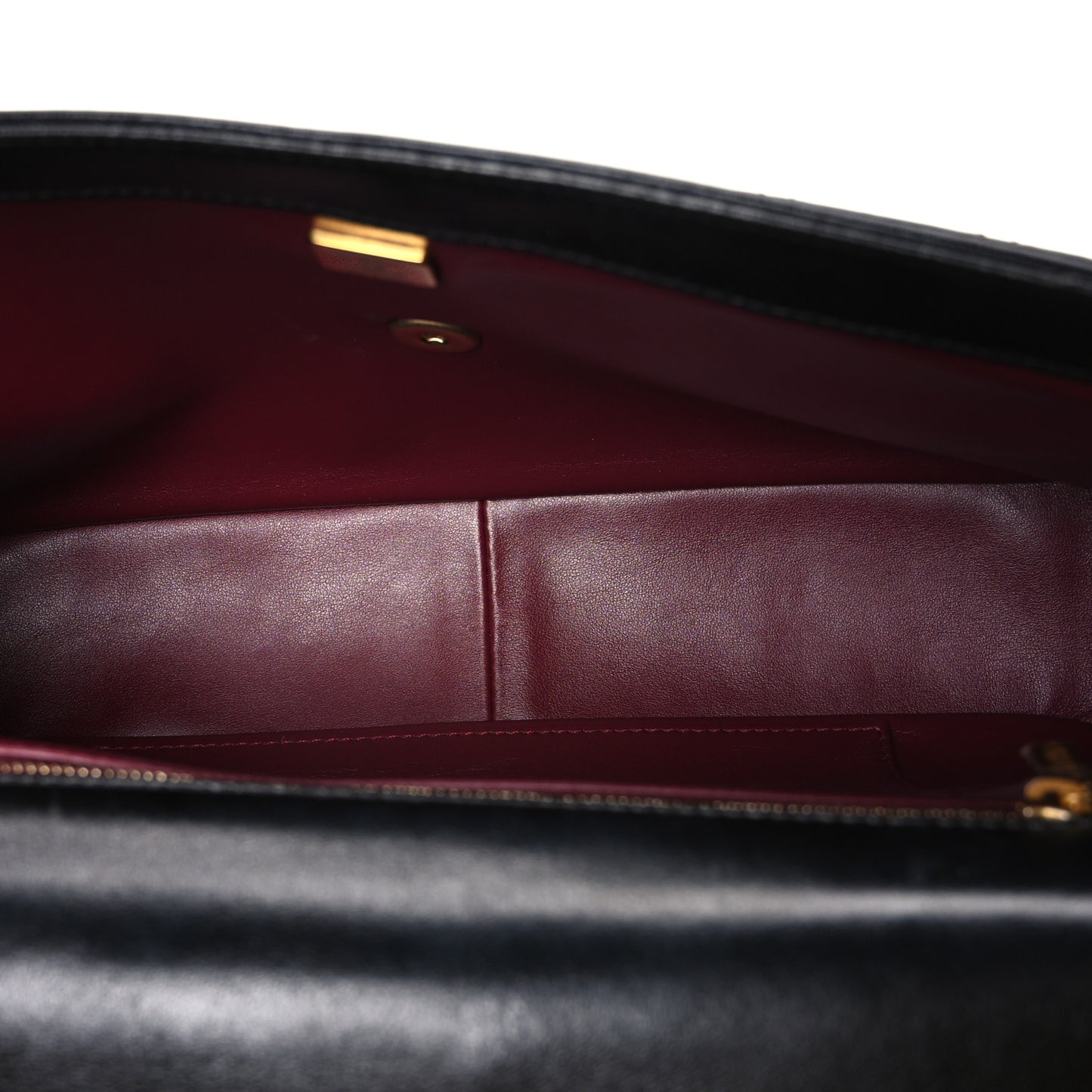 Shiny Lambskin Quilted Daily Friend Flap Black