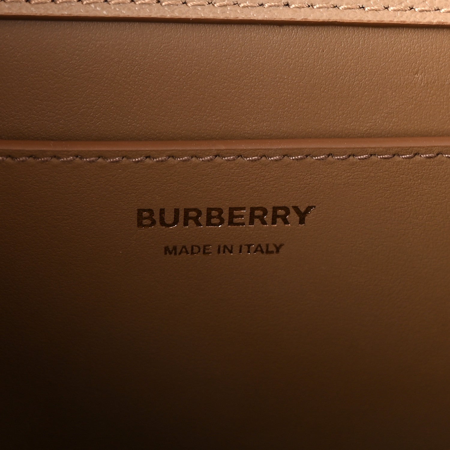 Burberry Derby Calfskin House Check Mackford Crossbody Bag Camel 6 of 9