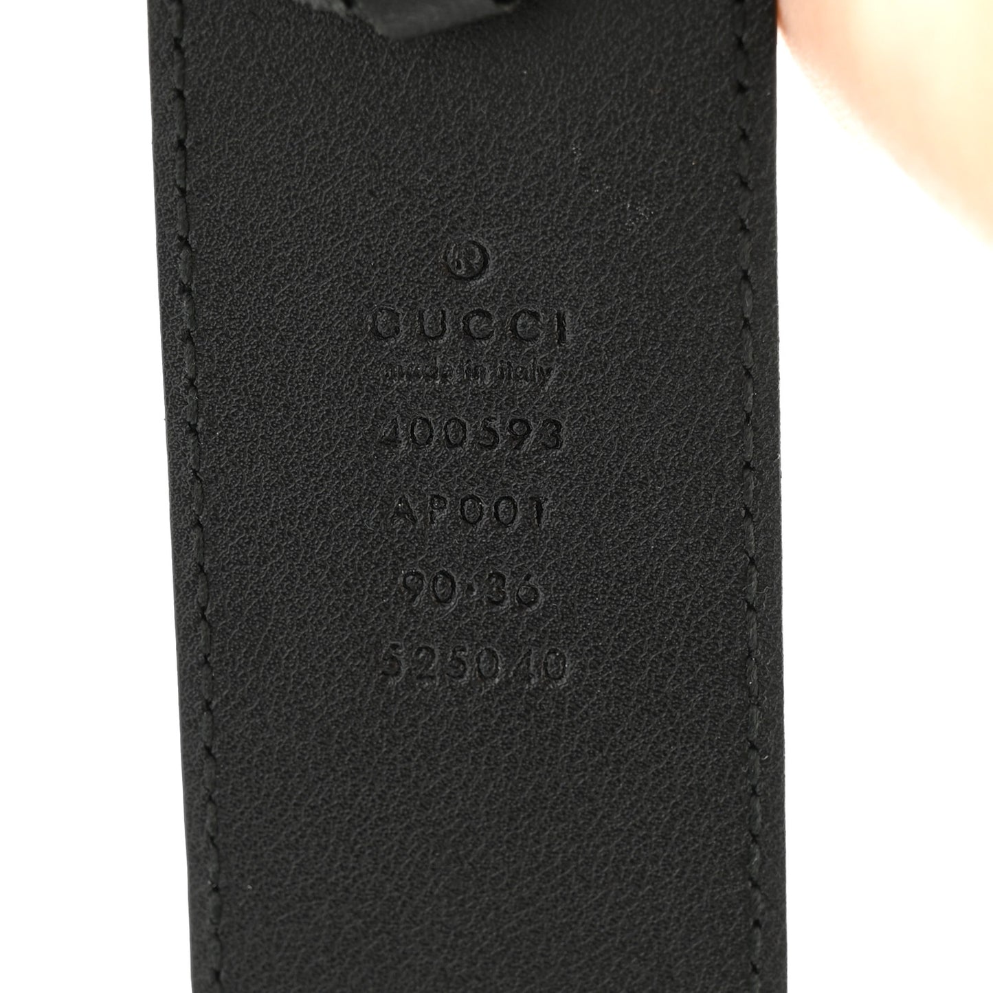 Calfskin Double G 40mm Belt 90 36 Black