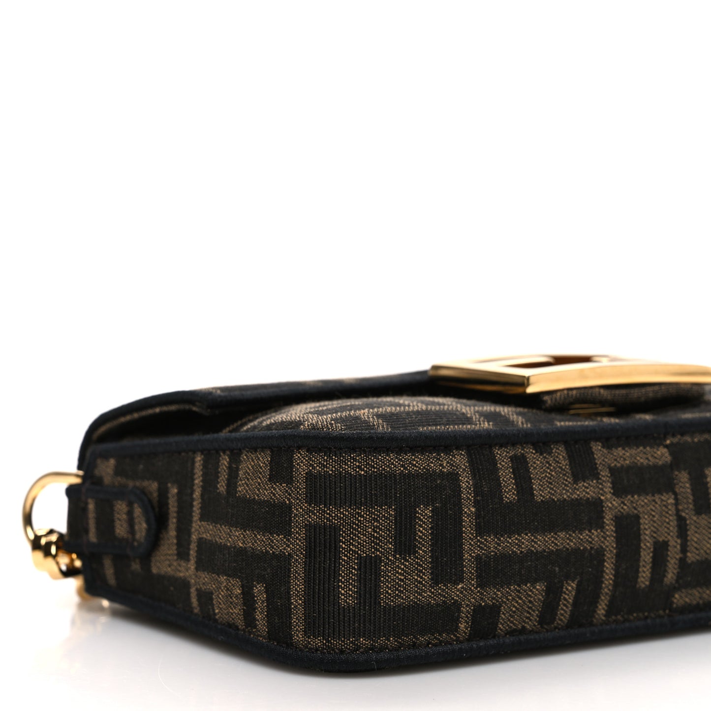 Fabric Jacquard FF 1974 Mini Baguette Tobacco Moro Black