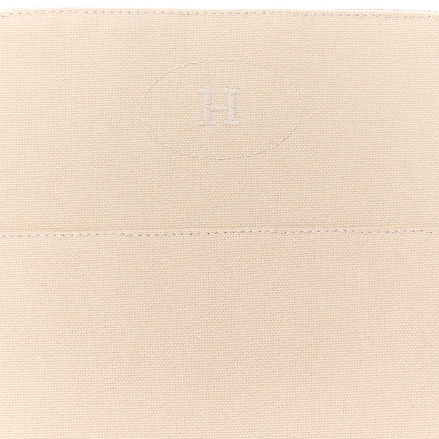Hermes Cotton Canvas Mini Bolide Travel Cosmetic Pouch Natural 8 of 10