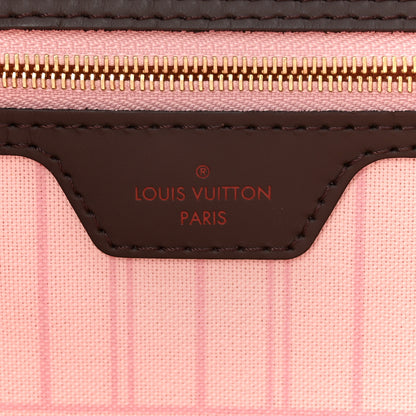 Louis Vuitton Damier Ebene Neo Neverfull MM Rose Ballerine 7 of 16