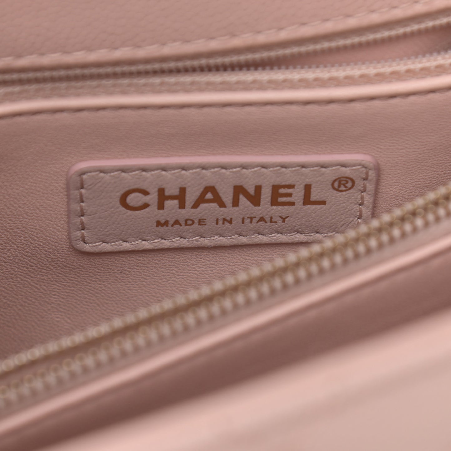 Caviar Quilted Small Coco Handle Flap Light Pink