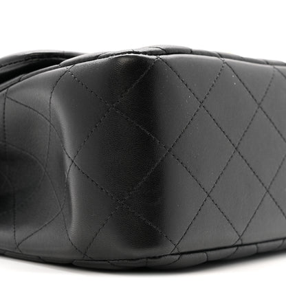 Chanel Lambskin Quilted Jumbo Double Flap Black 9 of 16