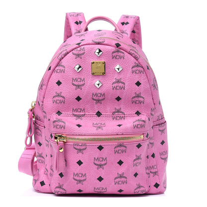 MCM Visetos Small Sprinkle Stud Stark Backpack Pink 1 of 15