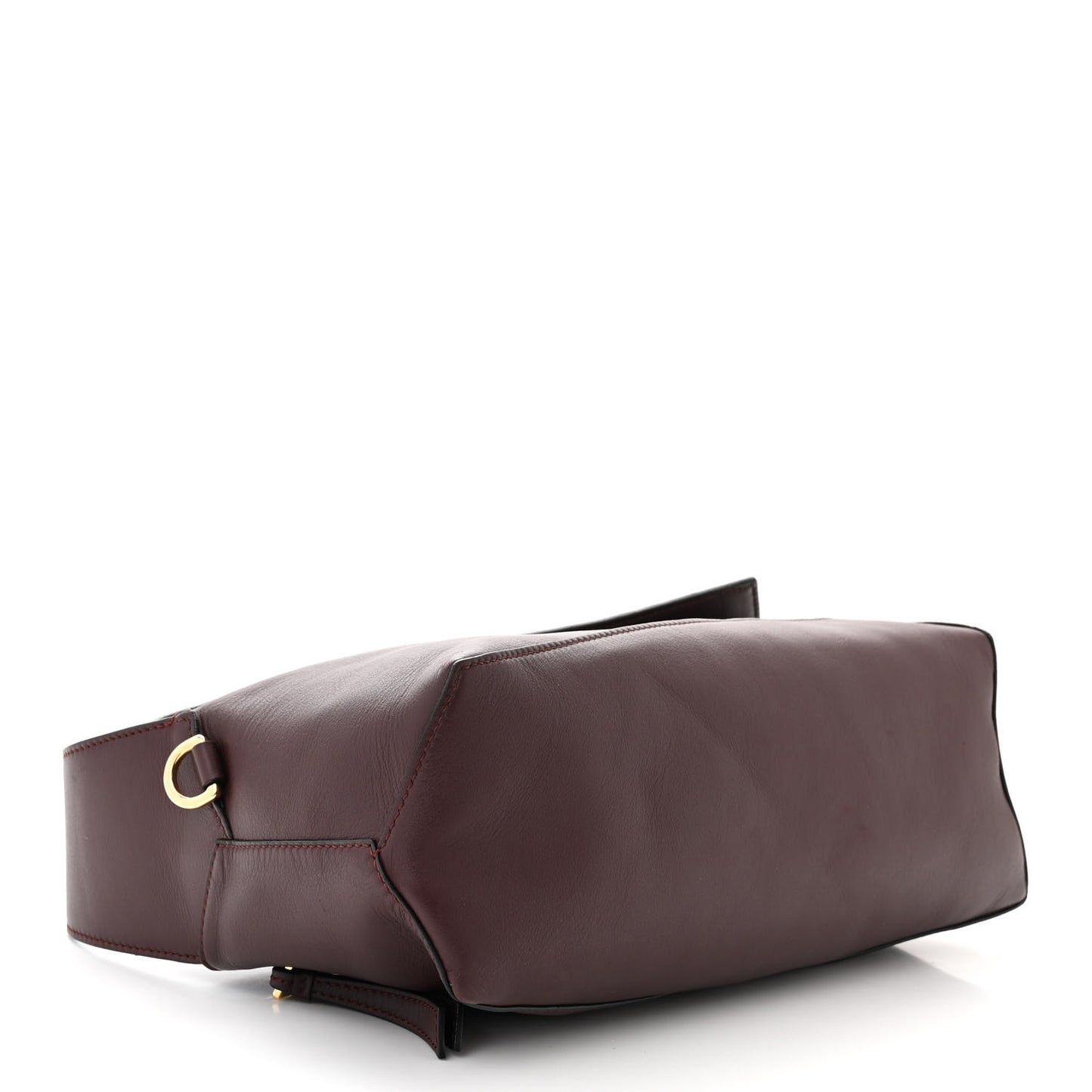 Calfskin Puzzle Hobo Prune