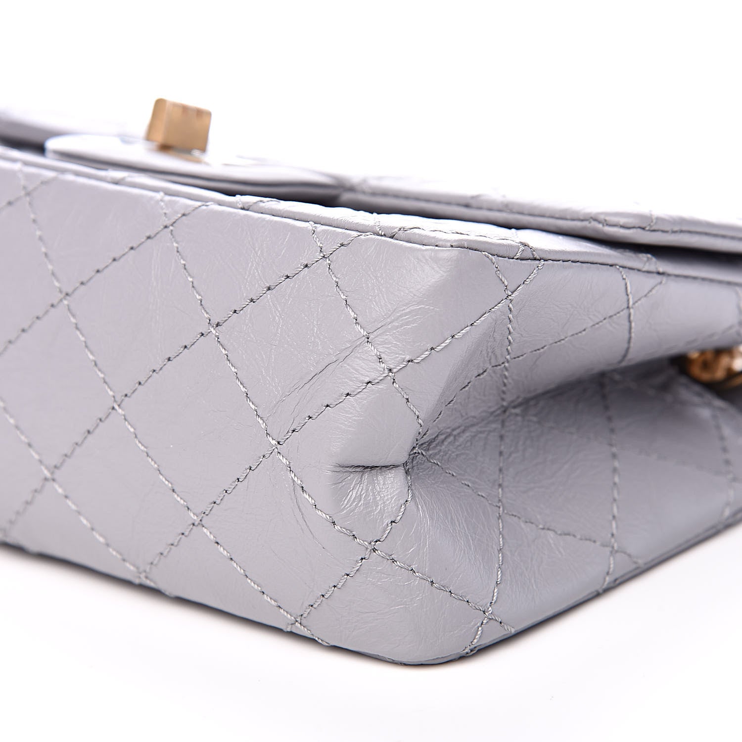 Chanel Aged Calfskin Quilted 2.55 Reissue Mini Flap Grey 9 of 11