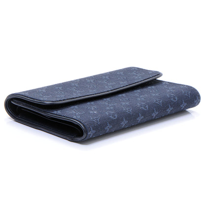 Louis Vuitton Mini Monogram Porte Tresor International Wallet Blue 4 of 7