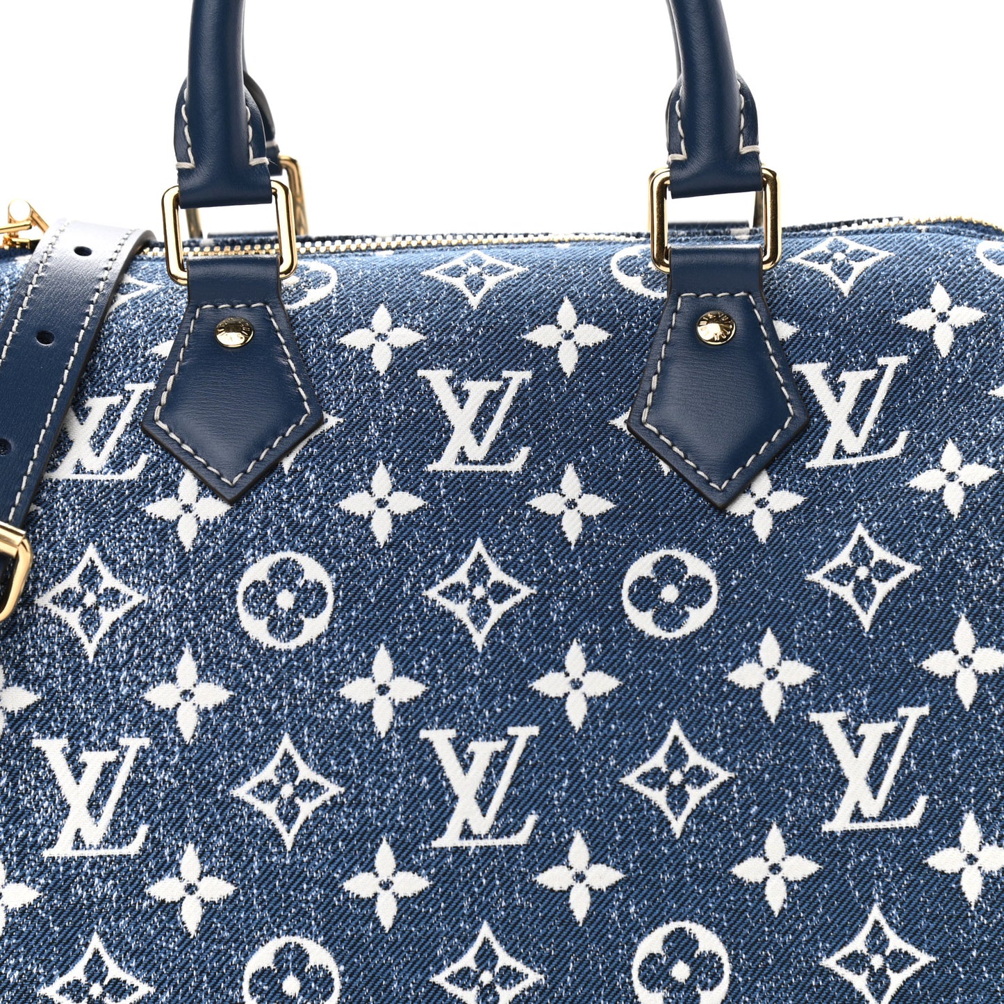 Monogram Jacquard Denim Speedy Bandouliere 25 Bleu