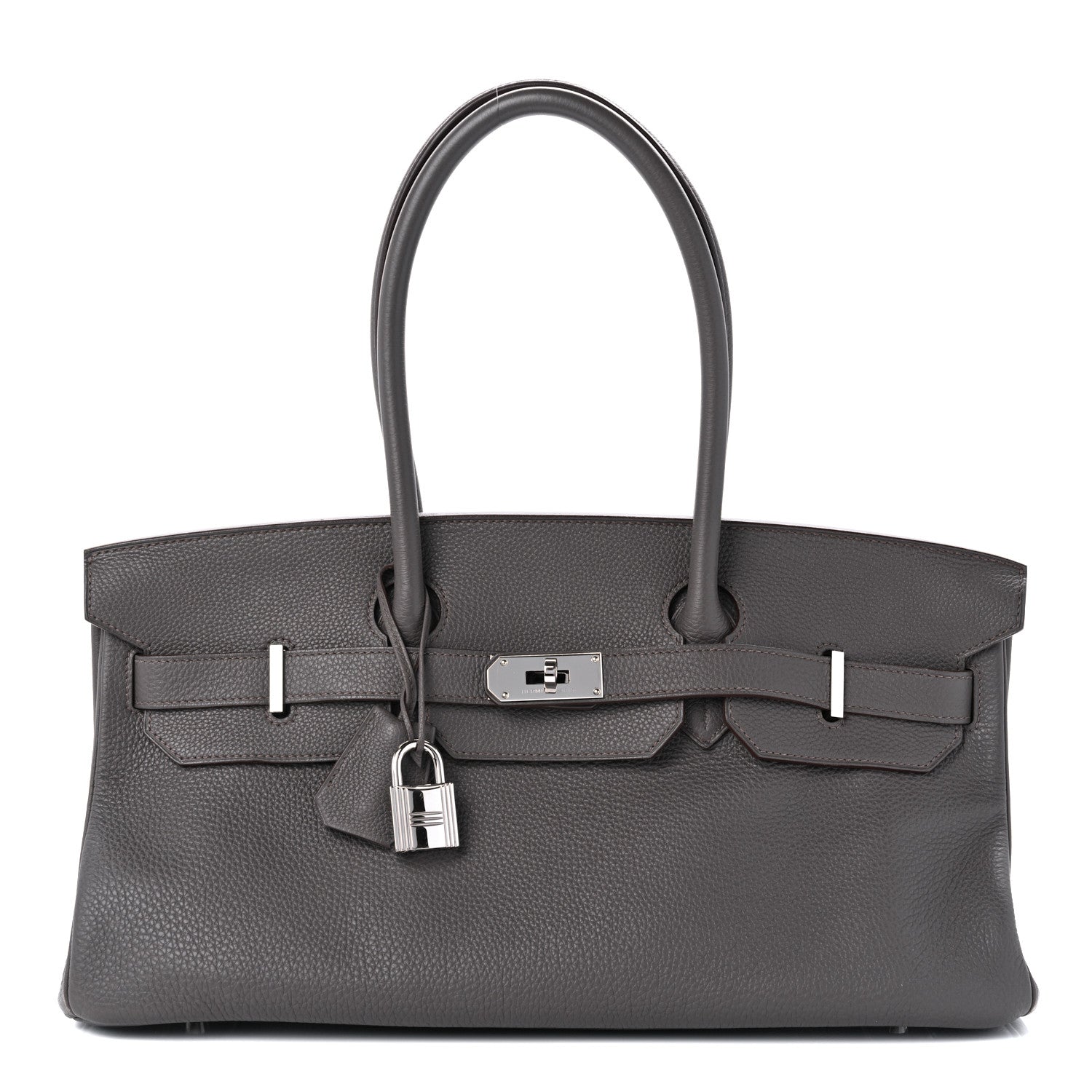 Hermes Togo JPG Shoulder Birkin II 42 Etain 1 of 13