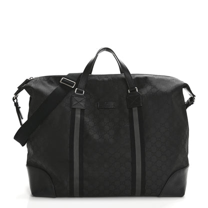 Gucci Nylon Monogram XL Duffle Bag Black 1 of 12