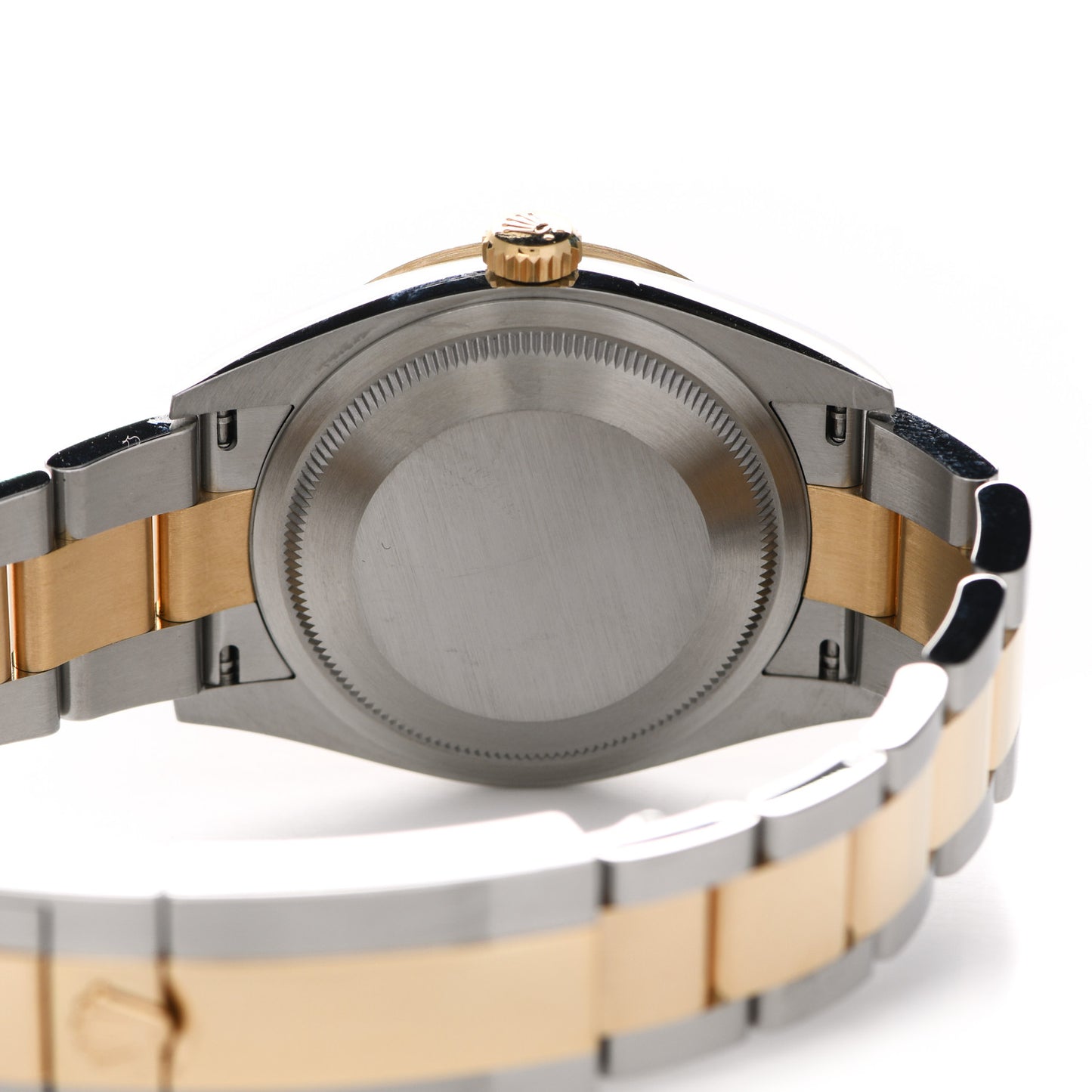 Stainless Steel 18K Yellow Gold 36mm Oyster Perpetual Explorer Watch Black 124273