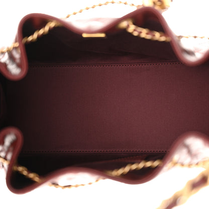 Chanel Caviar Quilted Small Chanel 25 Handbag Burgundy 5 of 10