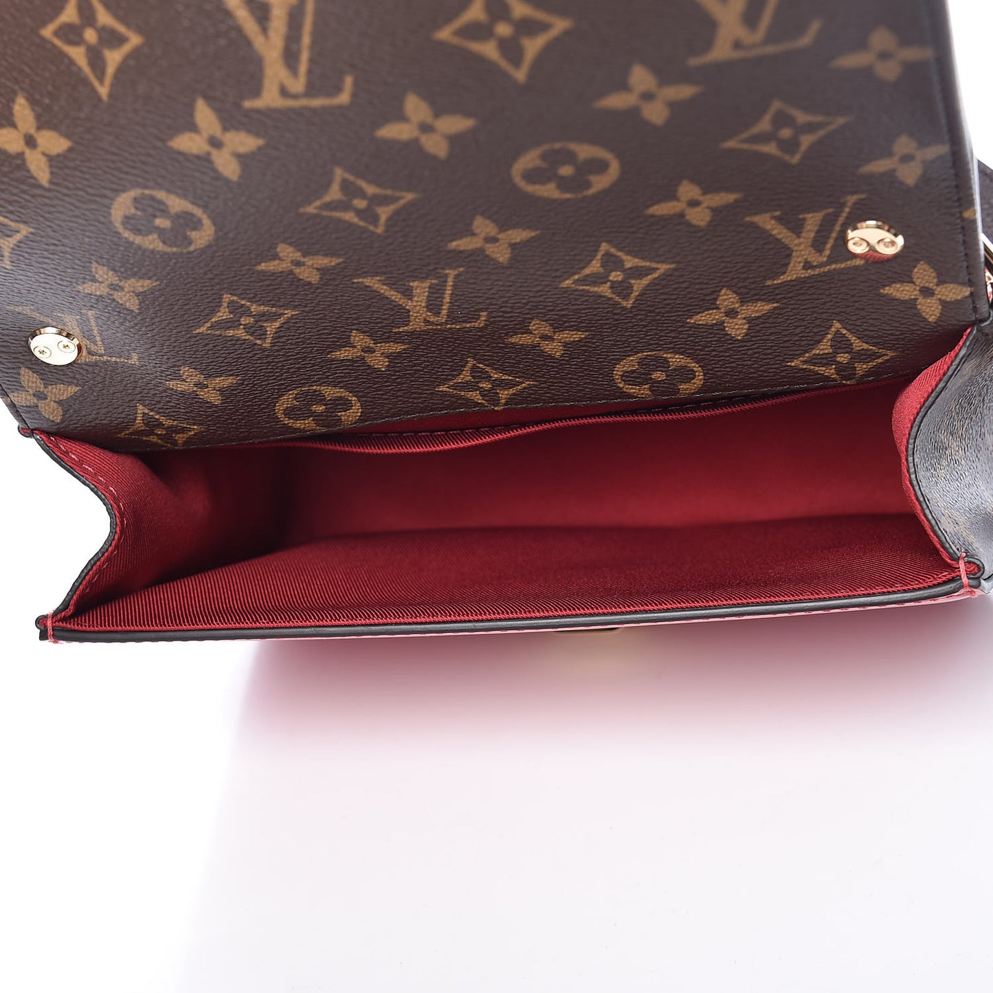Patent Calfskin Monogram Cherrywood BB Scarlet