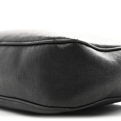 Saint Laurent Lambskin Monogram Embossed Small Lou Camera Bag Black 10 of 11