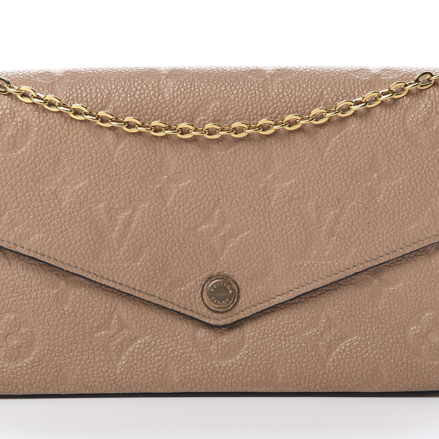 Louis Vuitton Empreinte Pochette Felicie Chain Wallet Papyrus 10 of 17