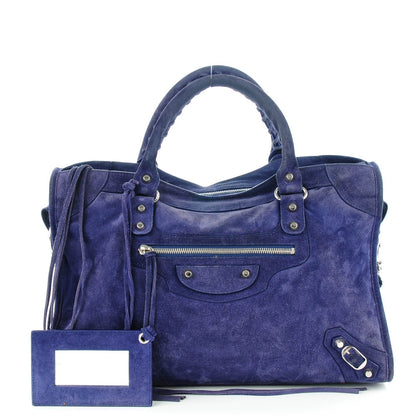 Balenciaga Baby Daim Suede Classic Hardware City Bleu Nuit 1 of 8