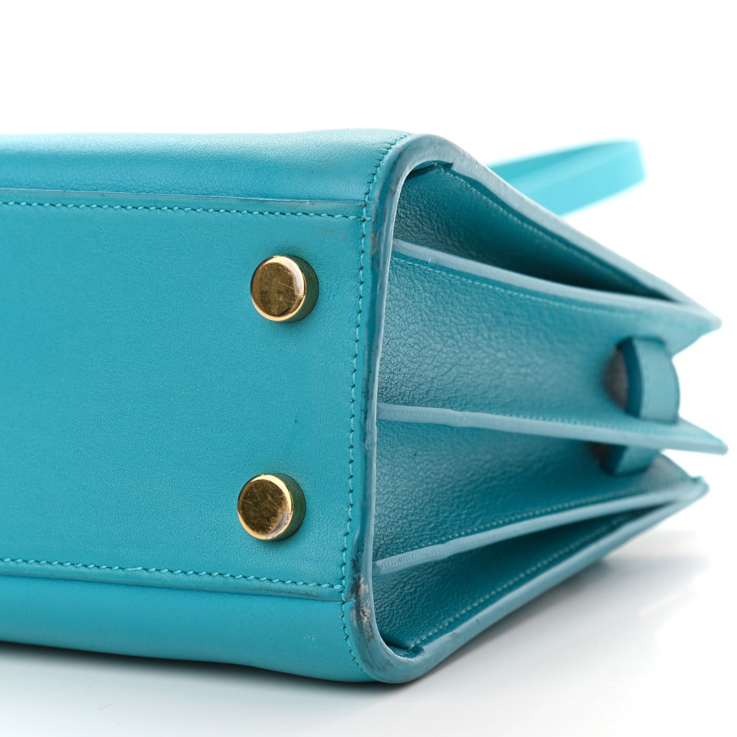 Calfskin Nano Sac De Jour Turquoise