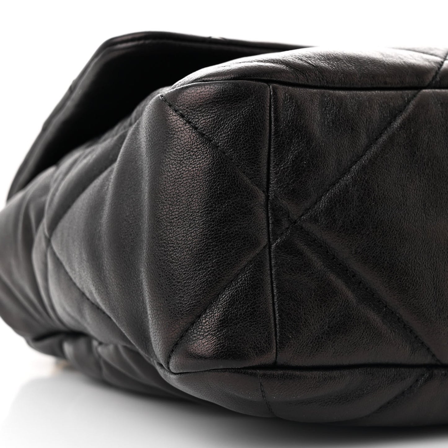 Lambskin Quilted Large Chanel 19 Flap Black