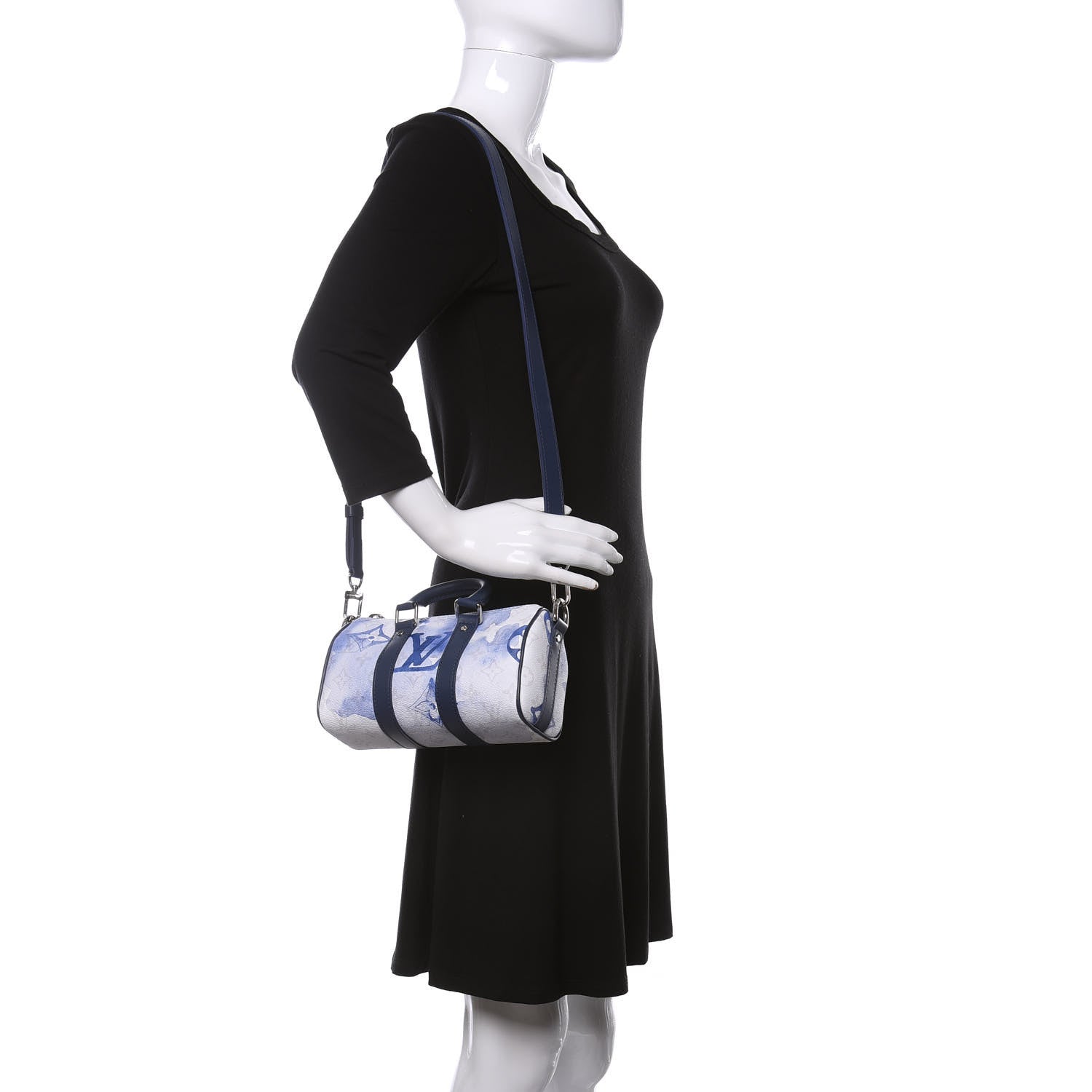 Louis Vuitton Monogram Watercolor Keepall XS Blue 2 of 9