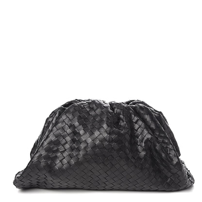 Bottega Veneta Nappa Maxi Intreccio The Pouch Oversized Clutch Black 1 of 9