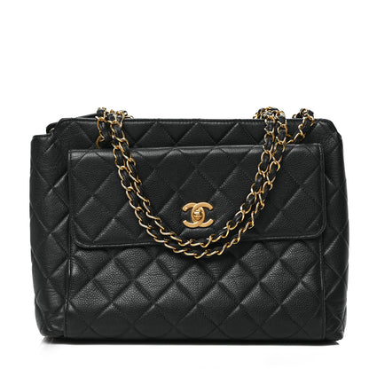 Chanel Caviar Quilted Flap Shoulder Bag Black 1 of 8