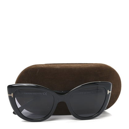 Tom Ford Acetate Anya Cat Eye Sunglasses TF762 Black 7 of 7