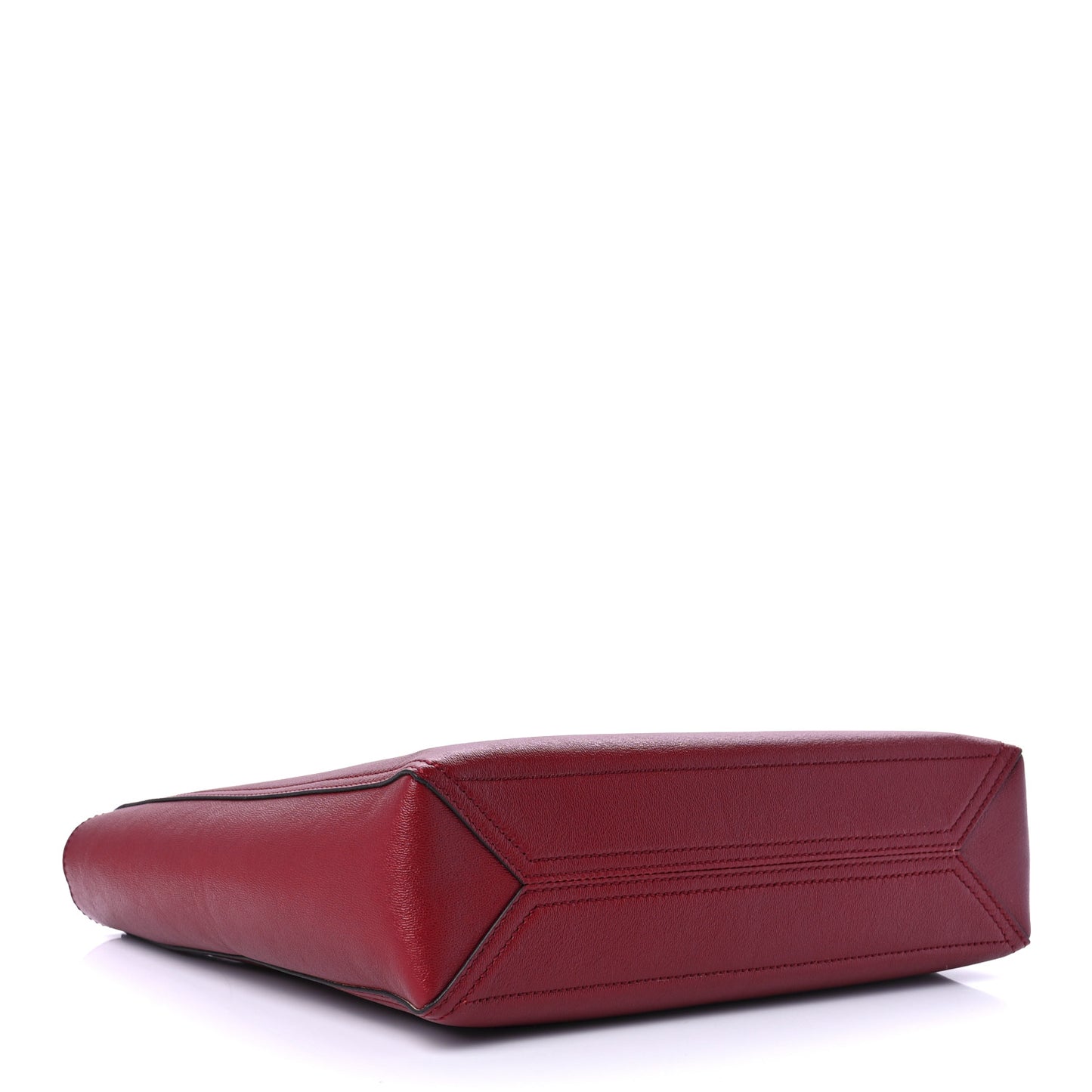 New Sakai Calfskin Lux Small Dahlia Tote New Cherry Red