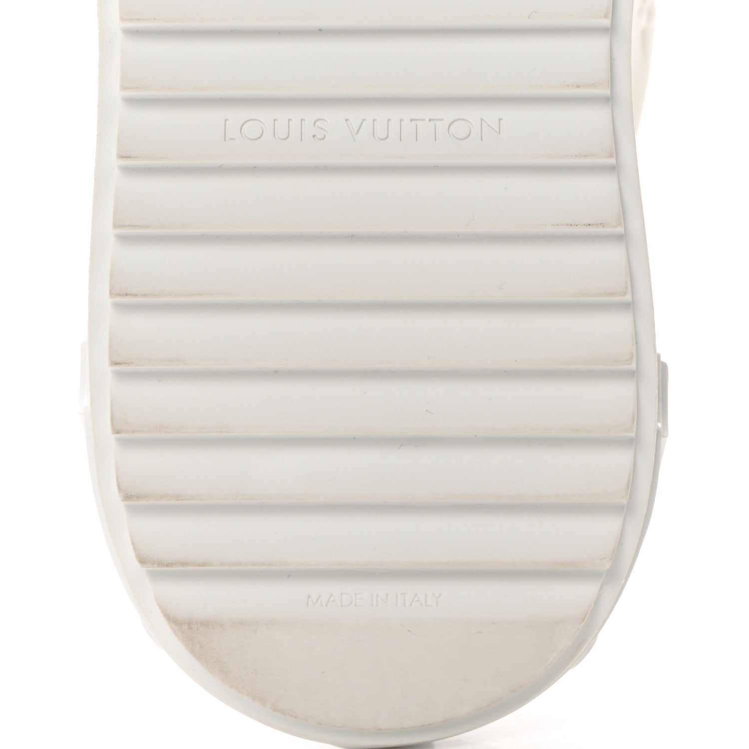 Louis Vuitton Lambskin Embossed Monogram Time Out Sneakers 38.5 White 7 of 12