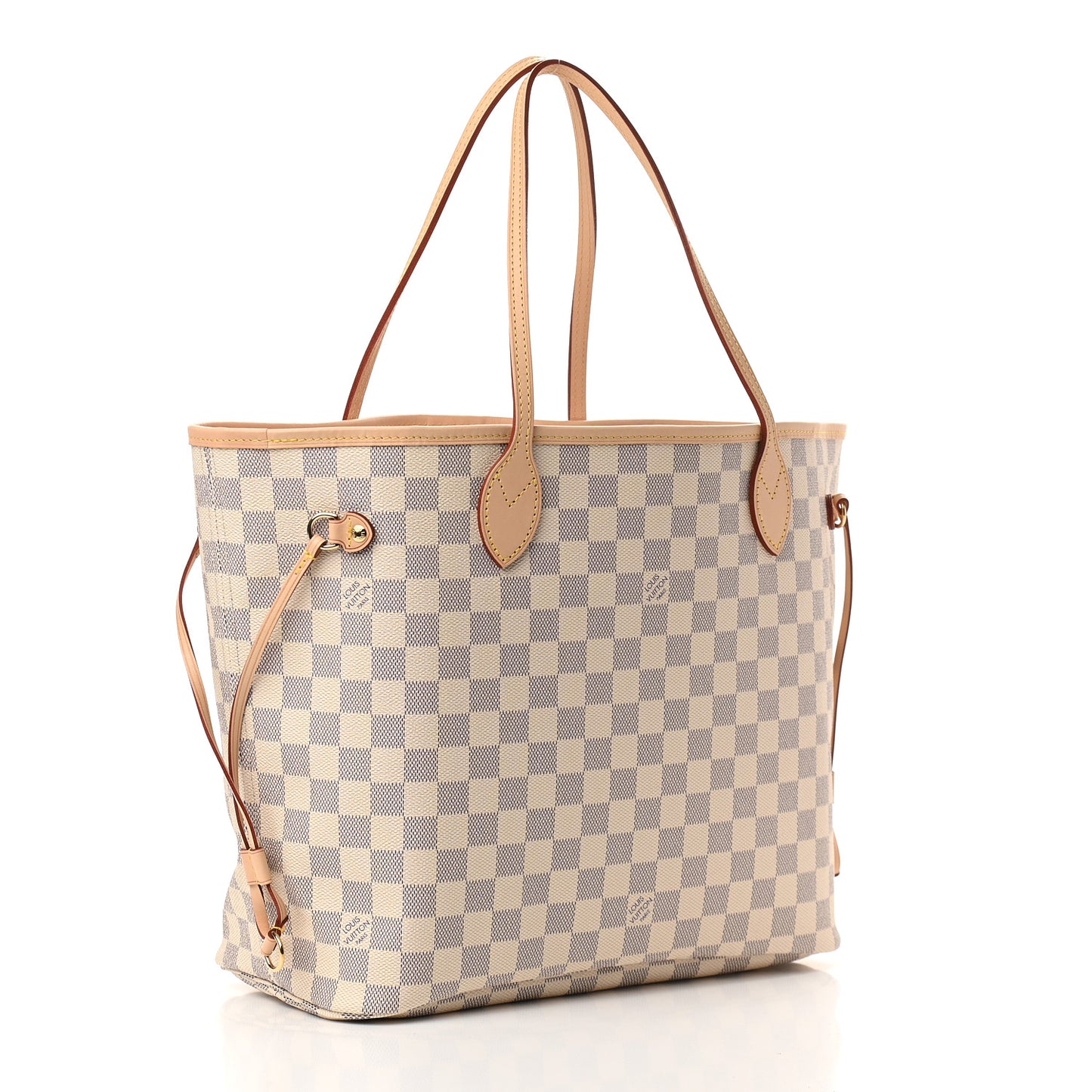 Damier Azur Neo Neverfull MM Rose Ballerine