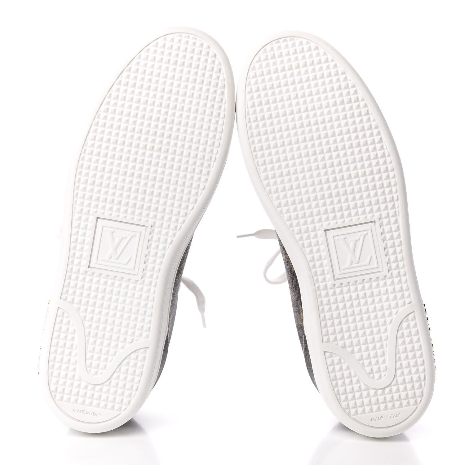 Louis Vuitton Calfskin Monogram LV Black Heart Sneakers 36.5 Cacao 5 of 8