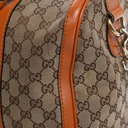 Gucci Monogram Vintage Web Medium Boston Tobacco 15 of 15
