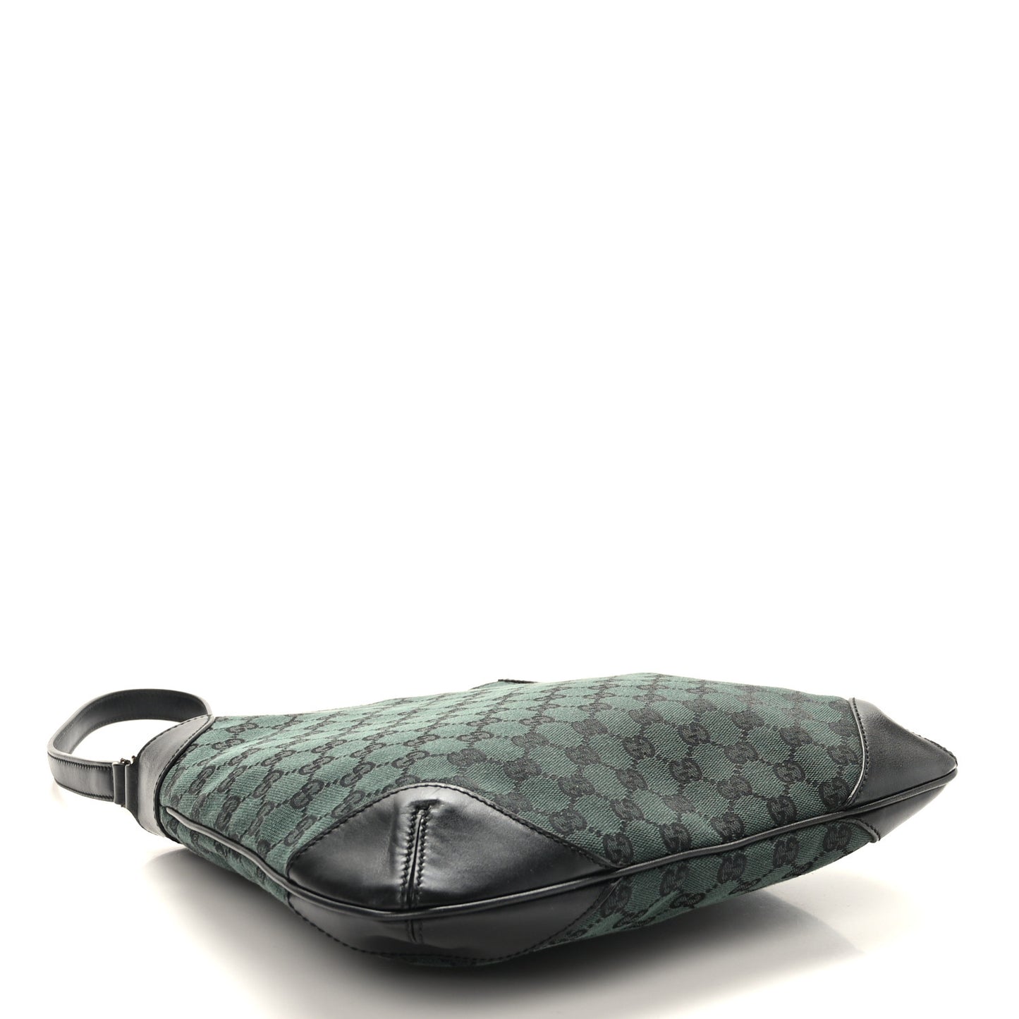 Nylon Monogram Signature Hobo Shoulder Bag Green