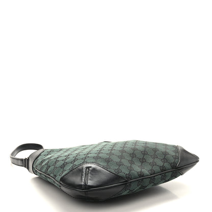Gucci Nylon Monogram Signature Hobo Shoulder Bag Green 4 of 9