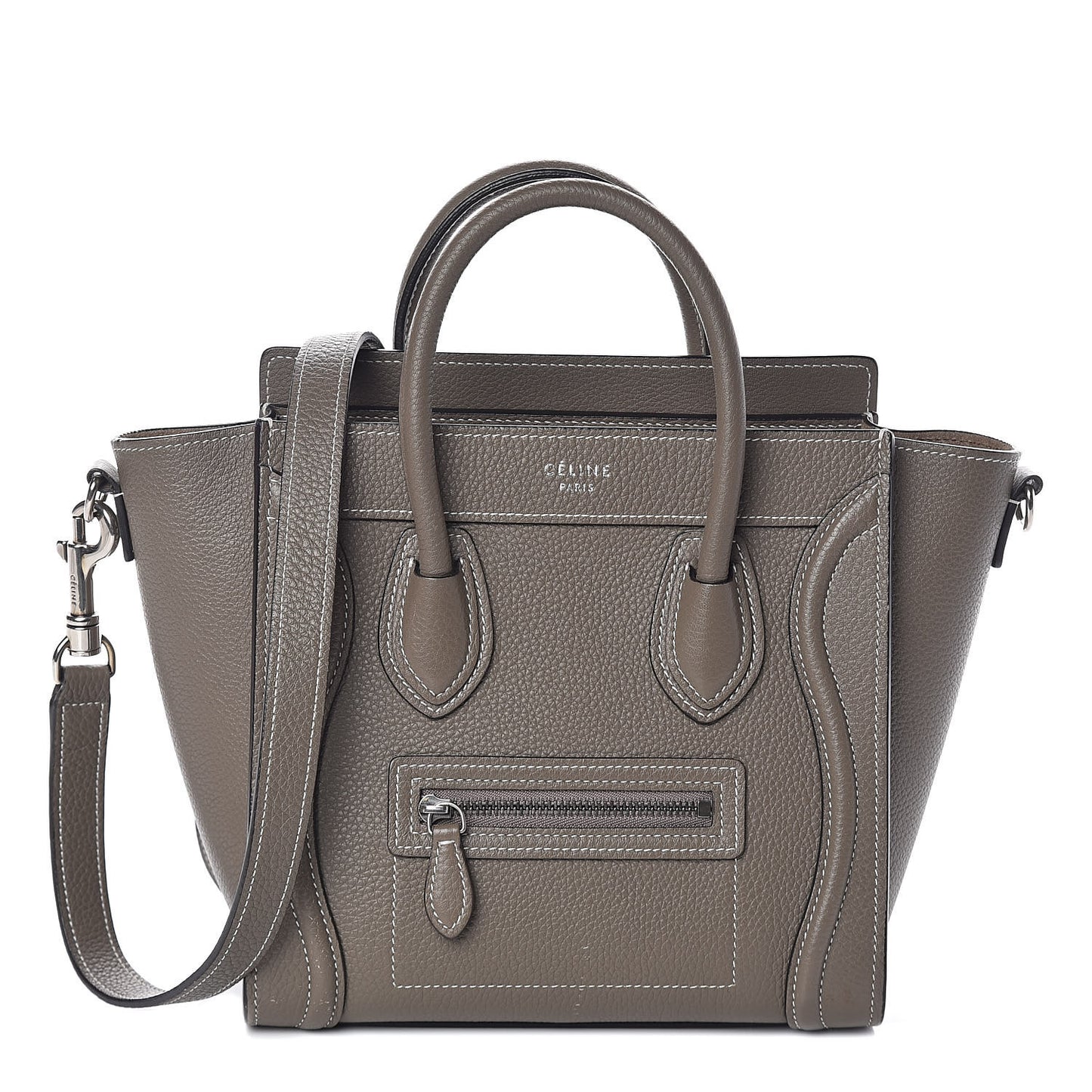 Drummed Calfskin Nano Luggage Souris