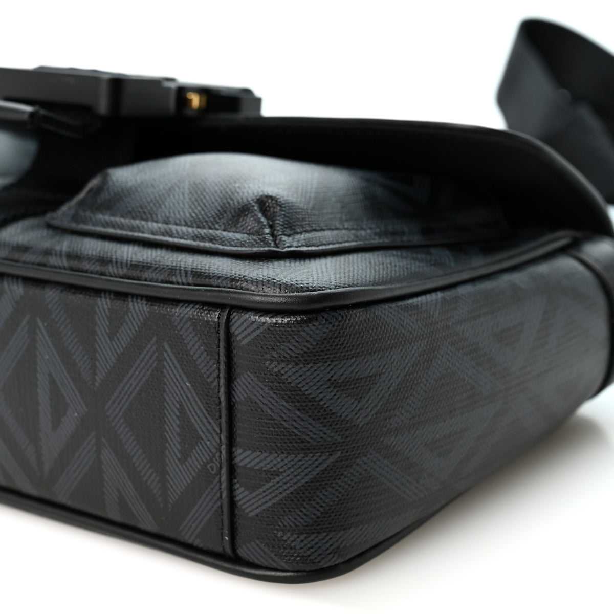 Coated Canvas CD Diamond Hit The Road Bag Black