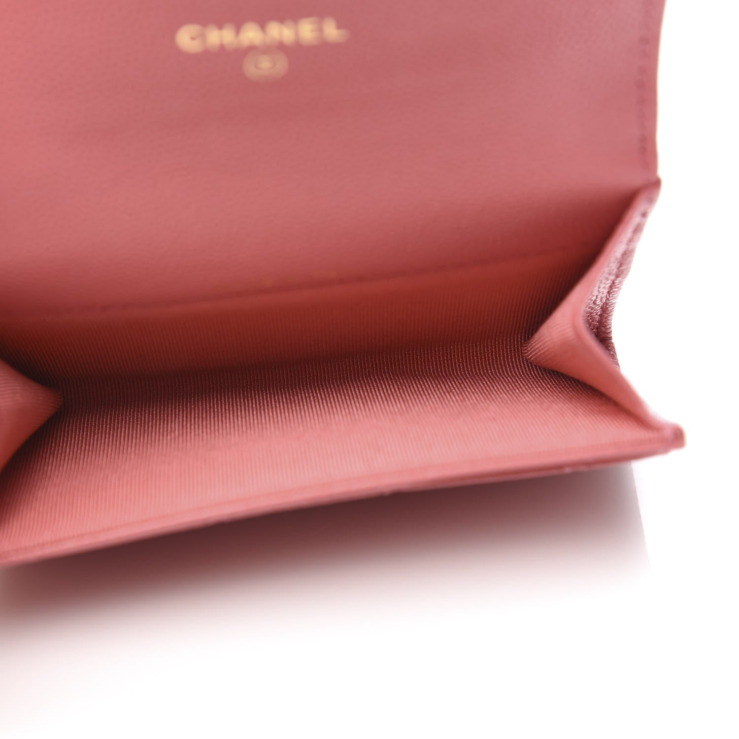 Chanel Caviar Quilted Flap Card Holder Pink 5 of 9