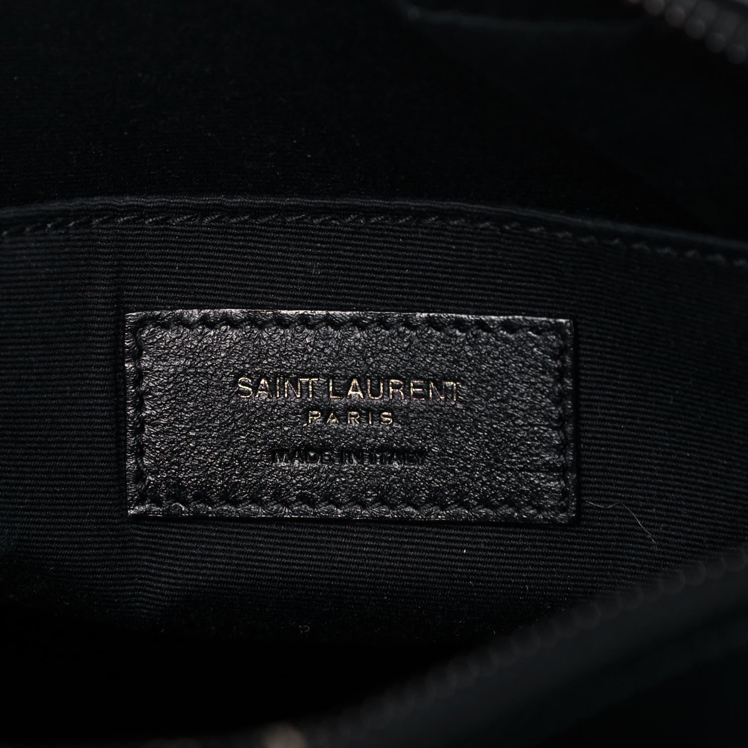 Saint Laurent Calfskin Matelasse Monogram Lou Camera Bag Black 9 of 12