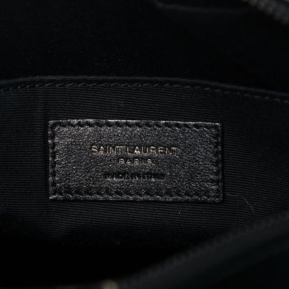 Saint Laurent Calfskin Matelasse Monogram Lou Camera Bag Black 9 of 12