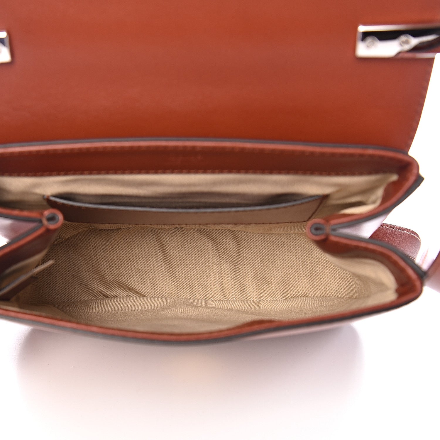 Chloe Calfskin Small C Double Carry Sepia Brown 4 of 10