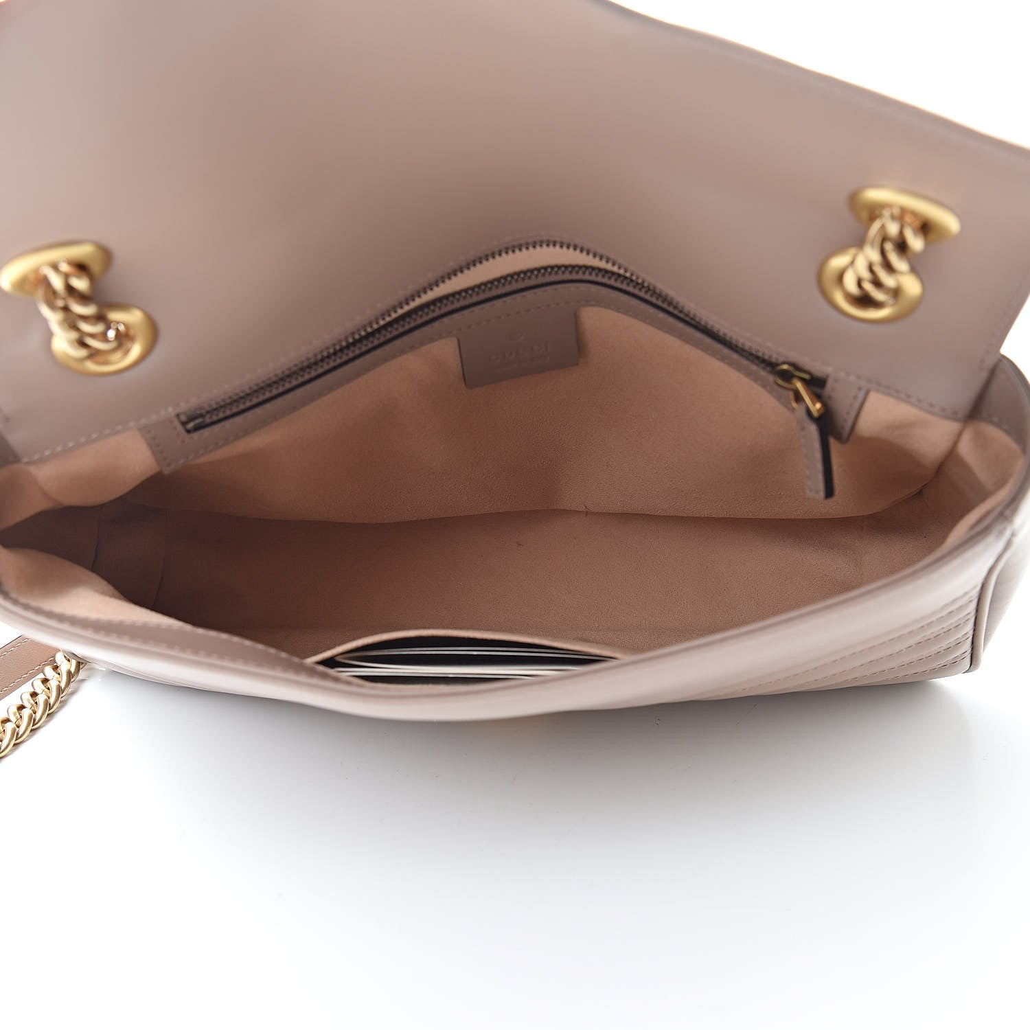Gucci Calfskin Matelasse Medium GG Marmont Shoulder Bag Porcelain Rose 5 of 11