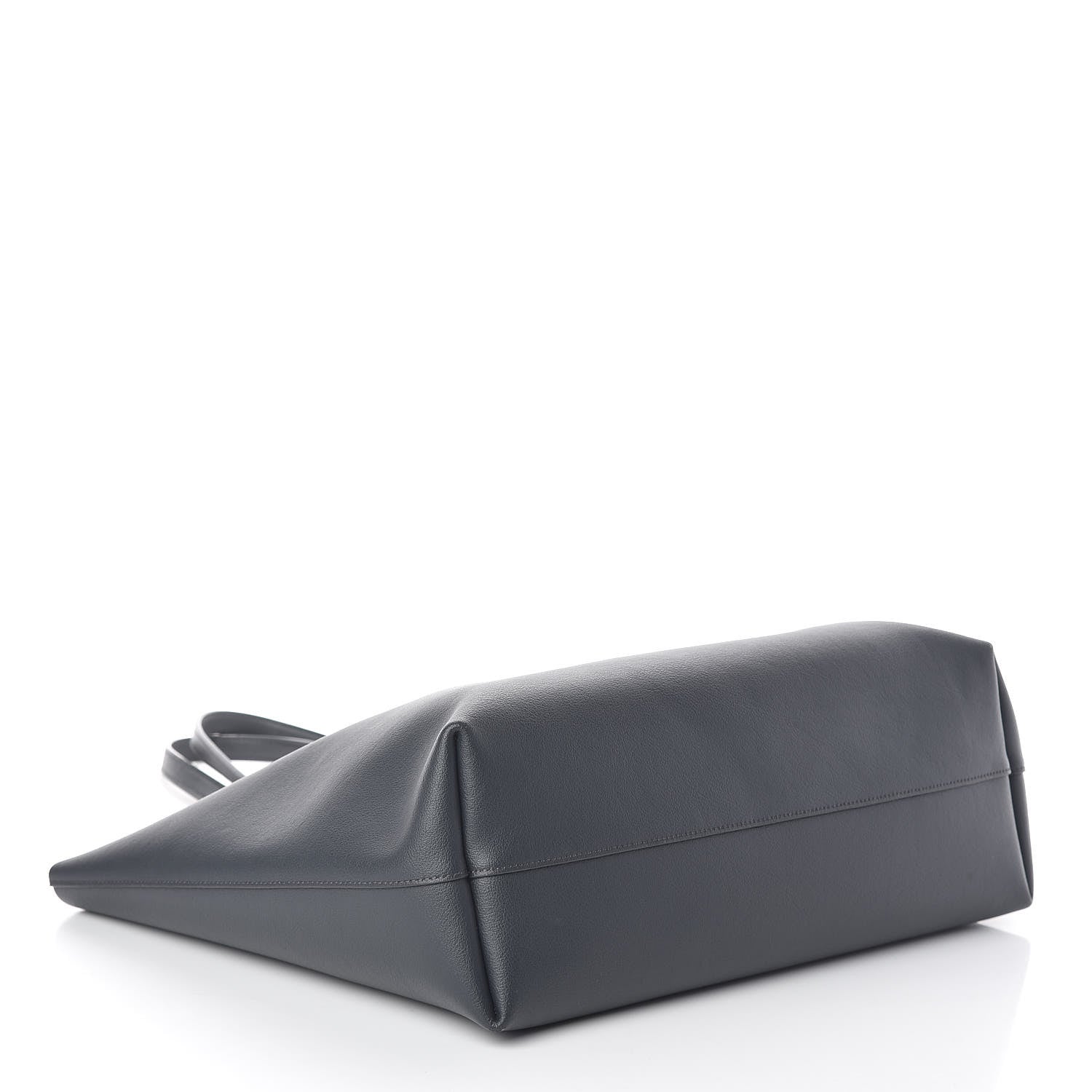 Saint Laurent Calfskin Large Shopping Tote Deep Marine 4 of 8