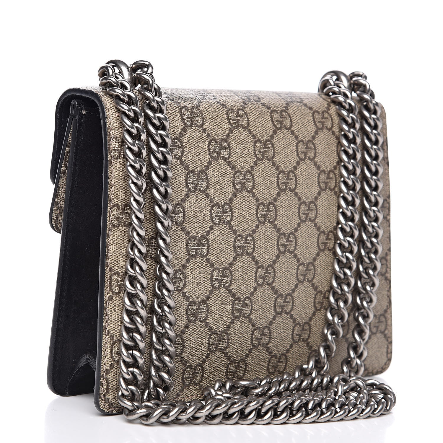 Gucci GG Supreme Monogram Mini Dionysus Shoulder Bag Black 3 of 12